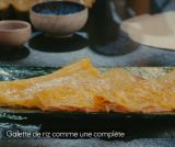 Galette de riz comme une complète