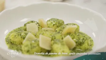 Tous en cuisine : la recette du jour - Gnocchis de pomme de terre, pesto amandes, parmesan