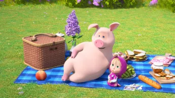 Masha et Michka - Pique-nique fleuri