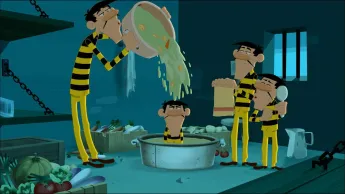 Les Dalton - se font les cheveux