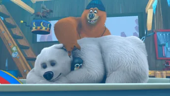 Grizzy et les lemmings - Famille d'ours