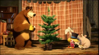 Masha et Michka - Leçon de piano