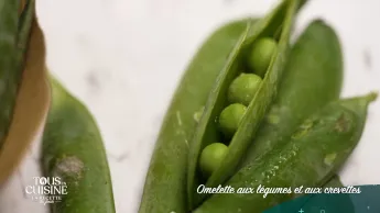 Tous en cuisine : la recette du jour - Omelette aux crevettes et aux légumes