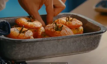 Petits plats en équilibre - Tomates farcies aux cocos de Paimpol