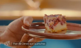 Petits plats en équilibre - Pain de gênes aux quetsches