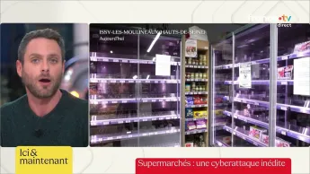 C à vous - Supermarchés : retour sur la cyberattaque inédite - Ici et maintenant