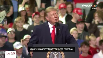 C à vous - Une opposante agressée lors d’un meeting de Trump - Le 5/5