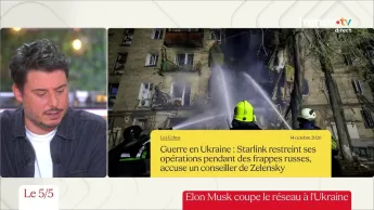 C à vous - Pourquoi Elon Musk coupe le réseau à l'Ukraine - Le 5/5