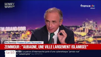 C à vous - Aubagne : Zemmour déplore une ville « largement islamisée »