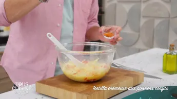Tous en cuisine : la recette du jour - Tortilla crémeuse aux poivrons confits